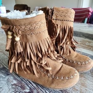 Toddler Girls Fringe Boots